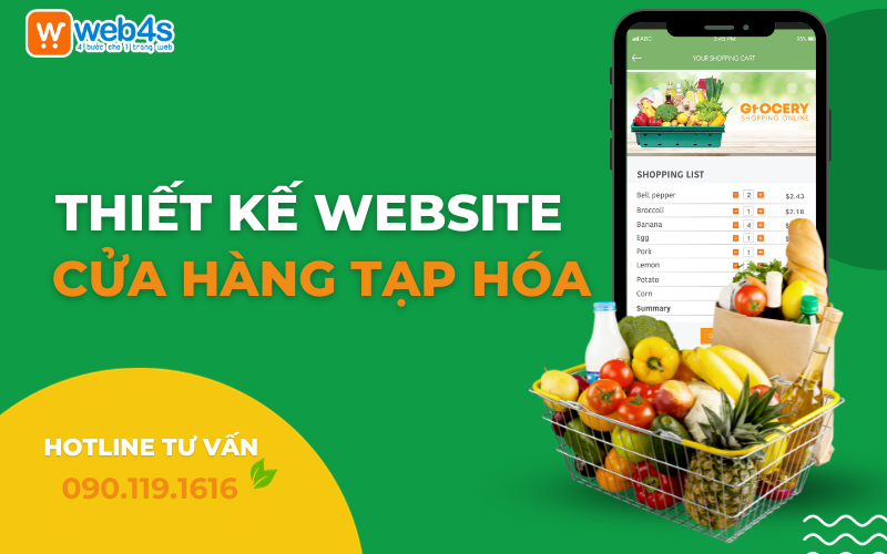 Thiết kế website cửa hàng tạp hóa